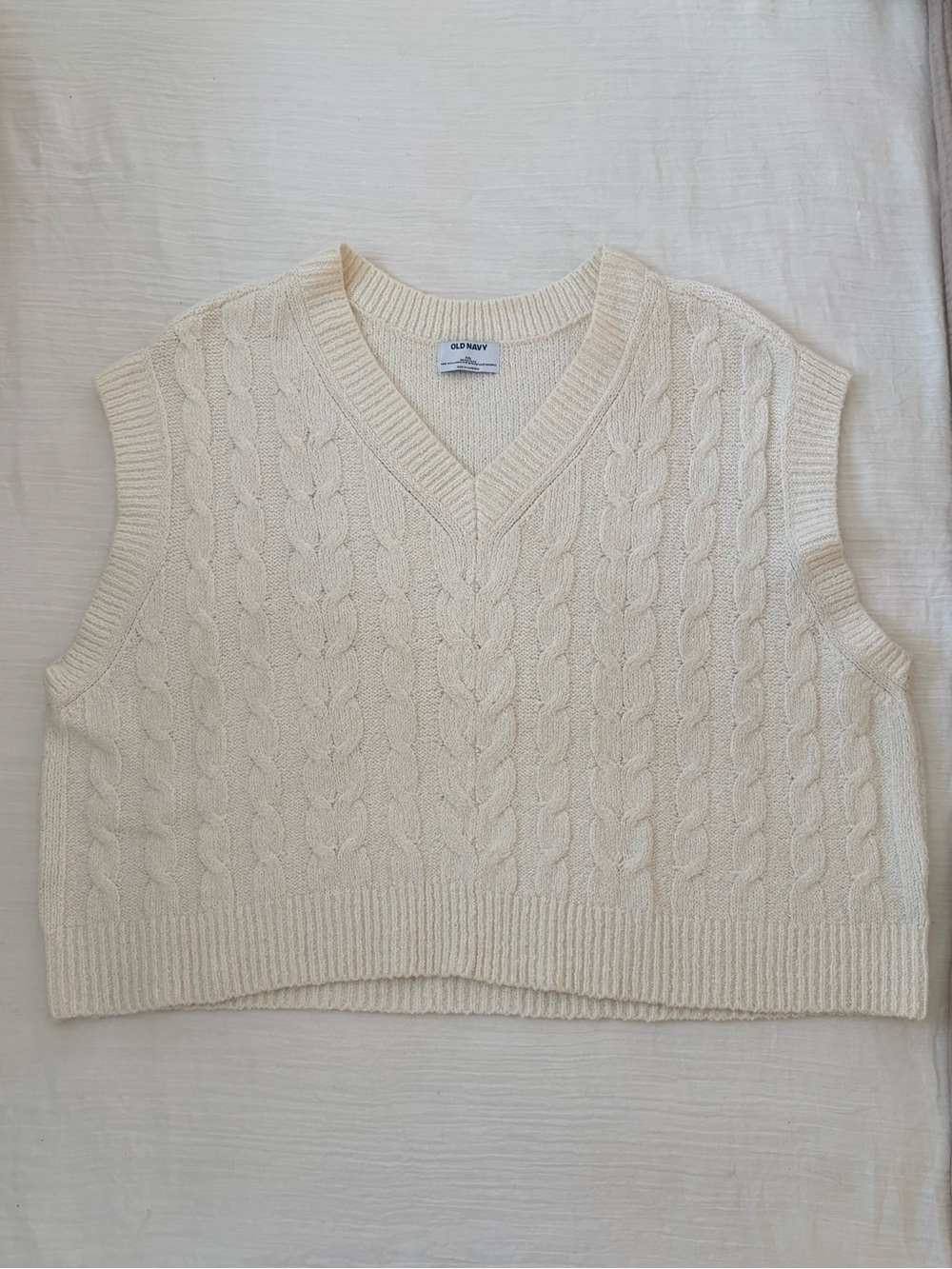 Old Navy boxy fit cropped sweater vest